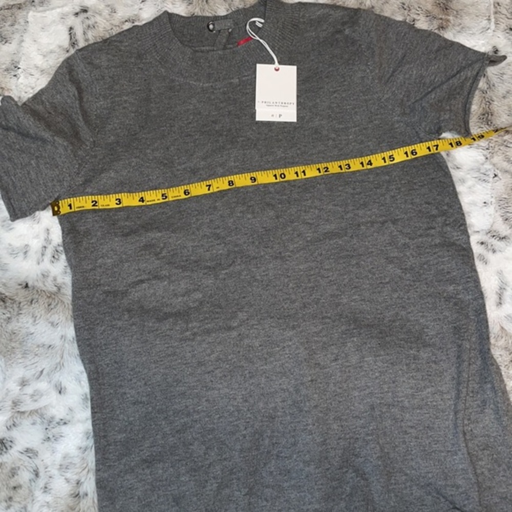 🆕 2/$60 NWT N:Philanthropy | Graves Lace Back Short Sleeve Sweater | Silk Blend - Picture 14 of 16